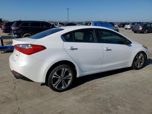 KNAFX4A84E5099298 - 2014 KIA FORTE EX WHITE photo 3