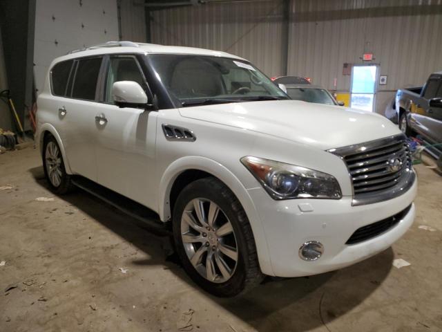 JN8AZ2NC3B9300613 - 2011 INFINITI QX56 WHITE photo 4