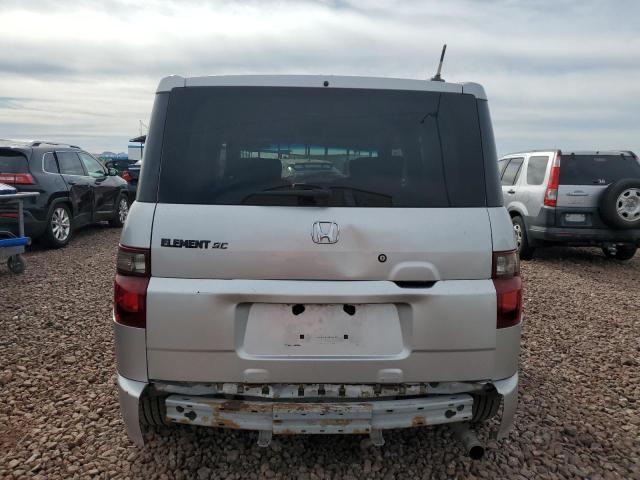 5J6YH17907L015039 - 2007 HONDA ELEMENT SC SILVER photo 6