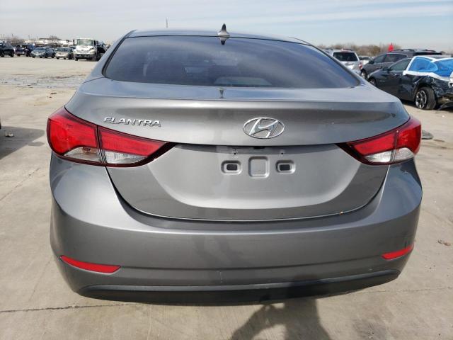 5NPDH4AE7EH475361 - 2014 HYUNDAI ELANTRA SE GRAY photo 6