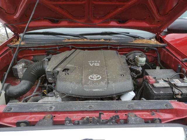 3TMLU4EN8BM062310 - 2011 TOYOTA TACOMA DOUBLE CAB წითელი ფოტო 11