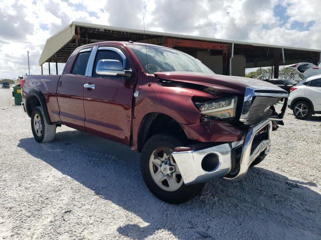5TFRM5F18AX008087 - 2010 TOYOTA TUNDRA DOUBLE CAB SR5 RED photo 4