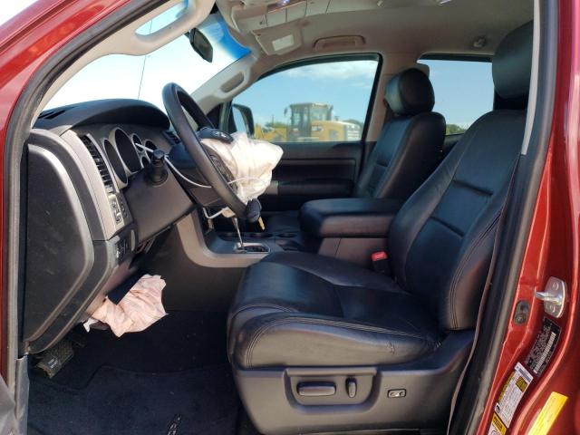 5TFRM5F18AX008087 - 2010 TOYOTA TUNDRA DOUBLE CAB SR5 RED photo 7