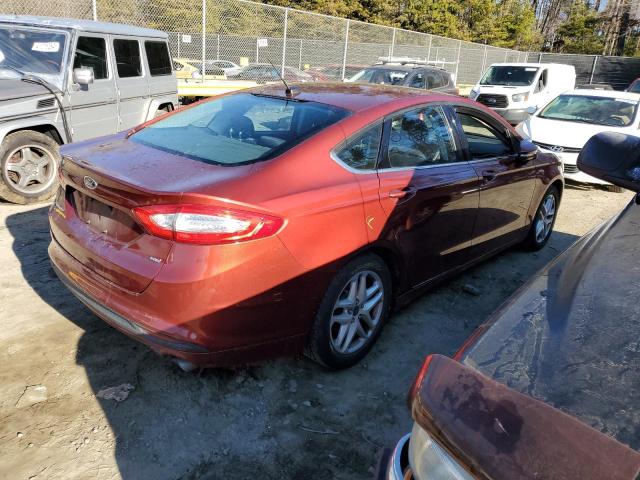 3FA6P0H72ER337984 - 2014 FORD FUSION SE RED photo 3