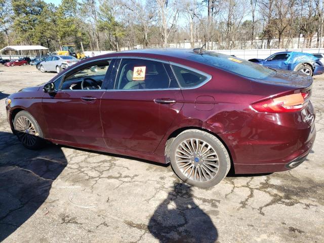 3FA6P0H9XHR414526 - 2017 FORD FUSION SE BURGUNDY photo 2