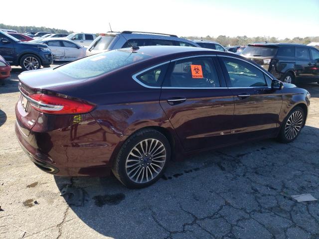 3FA6P0H9XHR414526 - 2017 FORD FUSION SE BURGUNDY photo 3