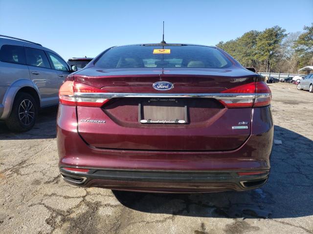 3FA6P0H9XHR414526 - 2017 FORD FUSION SE BURGUNDY photo 6