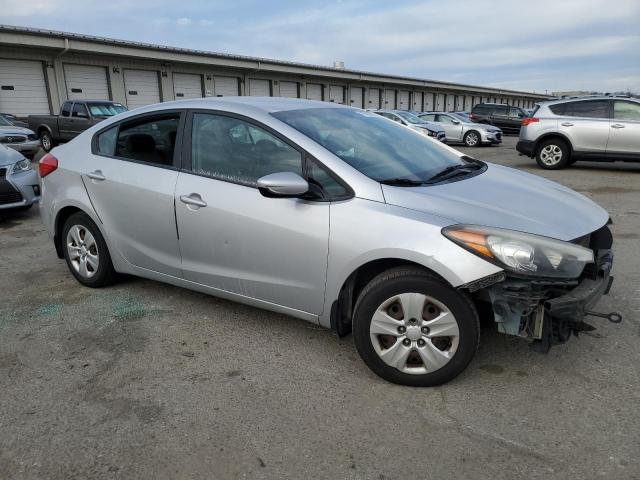 KNAFK4A61F5342130 - 2015 KIA FORTE LX SILVER photo 4