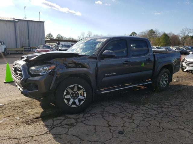 3TMAZ5CN0JM068022 - 2018 TOYOTA TACOMA DOUBLE CAB GRAY photo 1