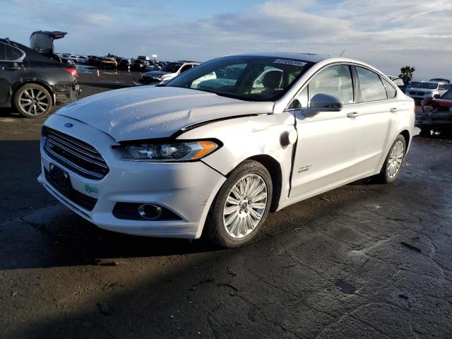 3FA6P0PU7ER122558 - 2014 FORD FUSION SE PHEV WHITE photo 1