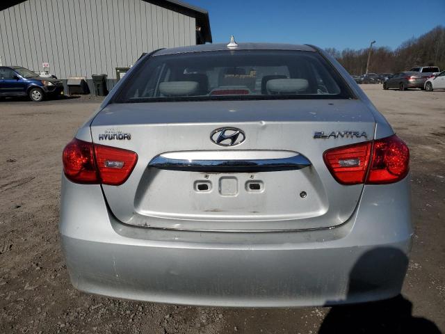 KMHDU4AD1AU972811 - 2010 HYUNDAI ELANTRA BLUE SILVER photo 6