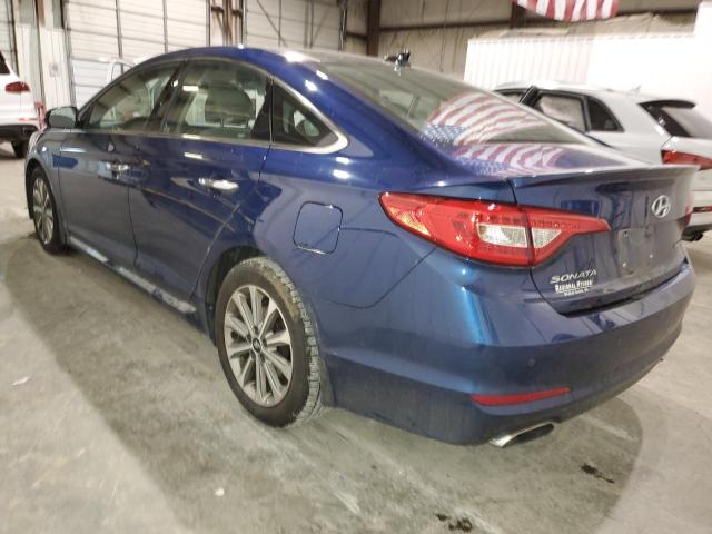 5NPE34AF8GH287222 - 2016 HYUNDAI SONATA SPORT Azul foto 2