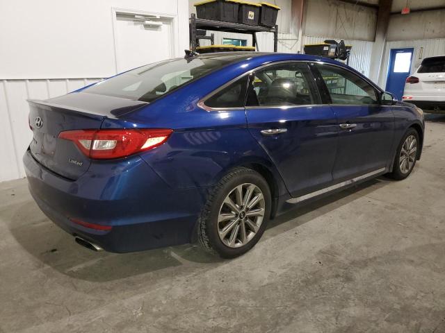 5NPE34AF8GH287222 - 2016 HYUNDAI SONATA SPORT BLUE photo 3