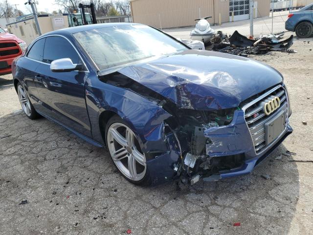 WAUCGAFR2EA062633 - 2014 AUDI S5 PREMIUM PLUS BLUE photo 4