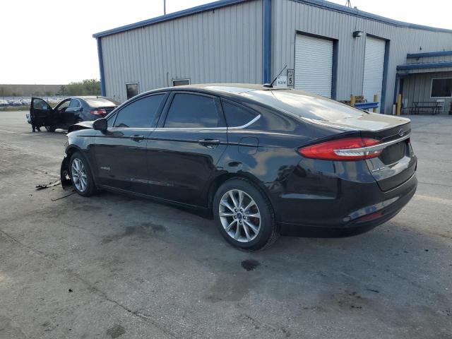 3FA6P0LU0HR358575 - 2017 FORD FUSION SE HYBRID BLACK photo 2