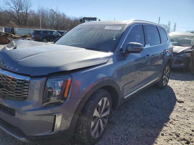 5XYP34HC9MG138972 - 2021 KIA TELLURIDE EX GRAY photo 1