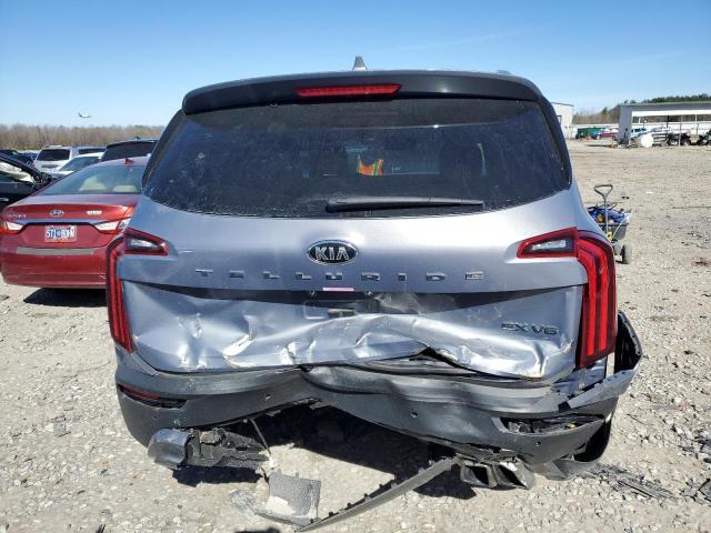 5XYP34HC9MG138972 - 2021 KIA TELLURIDE EX GRAY photo 6