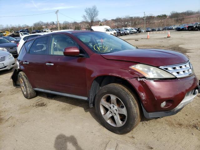 JN8AZ08T05W319092 - 2005 NISSAN MURANO SL BURGUNDY photo 4