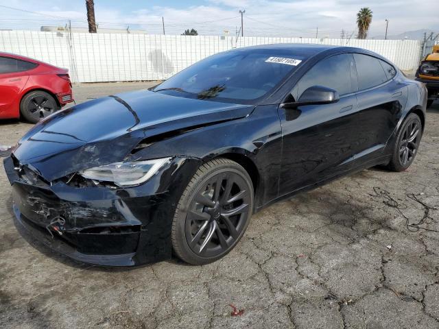 5YJSA1E63NF468337 - 2022 TESLA MODEL S BLACK photo 1