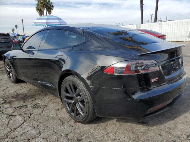5YJSA1E63NF468337 - 2022 TESLA MODEL S BLACK photo 2