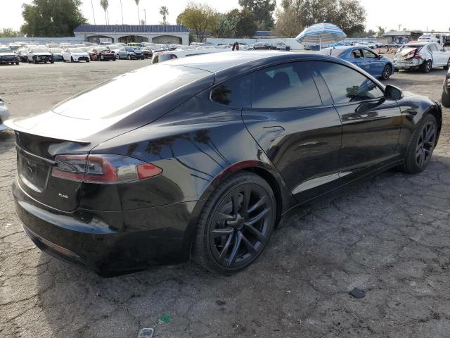 5YJSA1E63NF468337 - 2022 TESLA MODEL S BLACK photo 3