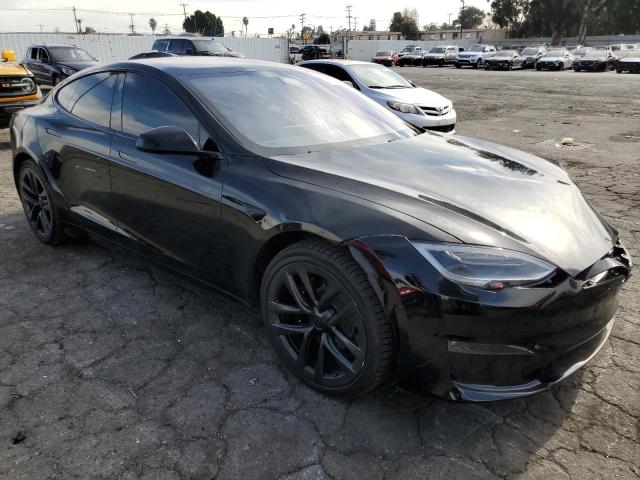 5YJSA1E63NF468337 - 2022 TESLA MODEL S BLACK photo 4