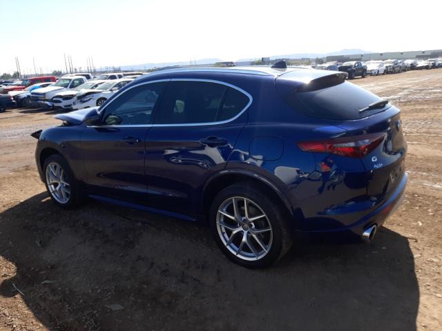 ZASPAKBN5L7C76841 - 2020 ALFA ROMEO STELVIO TI ლურჯი ფოტო 2