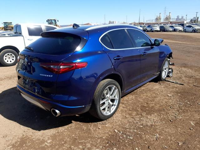 ZASPAKBN5L7C76841 - 2020 ALFA ROMEO STELVIO TI ლურჯი ფოტო 3