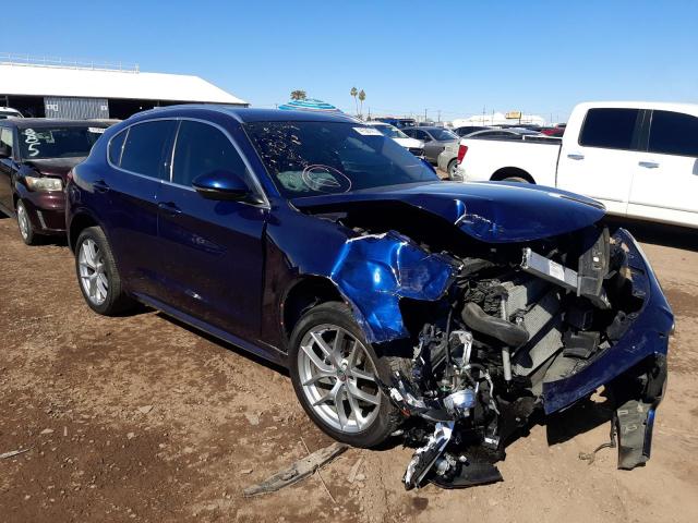 ZASPAKBN5L7C76841 - 2020 ALFA ROMEO STELVIO TI ლურჯი ფოტო 4