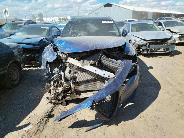 ZASPAKBN5L7C76841 - 2020 ALFA ROMEO STELVIO TI ლურჯი ფოტო 5