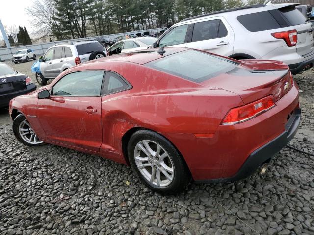 2G1FB1E34F9232167 - 2015 CHEVROLET CAMARO LS RED photo 2