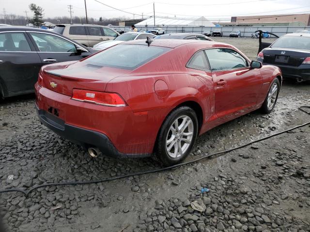 2G1FB1E34F9232167 - 2015 CHEVROLET CAMARO LS RED photo 3