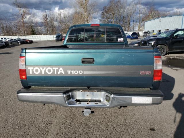 JT4TN14D0V0033671 - 1997 TOYOTA T100 XTRACAB SR5 GREEN photo 6