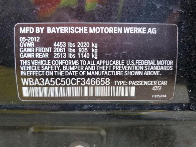 WBA3A5C50CF346658 - 2012 BMW 328 I BLACK photo 12