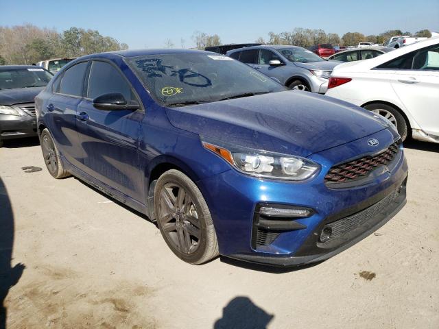 3KPF34AD4ME269741 - 2021 KIA FORTE GT LINE BLUE photo 4