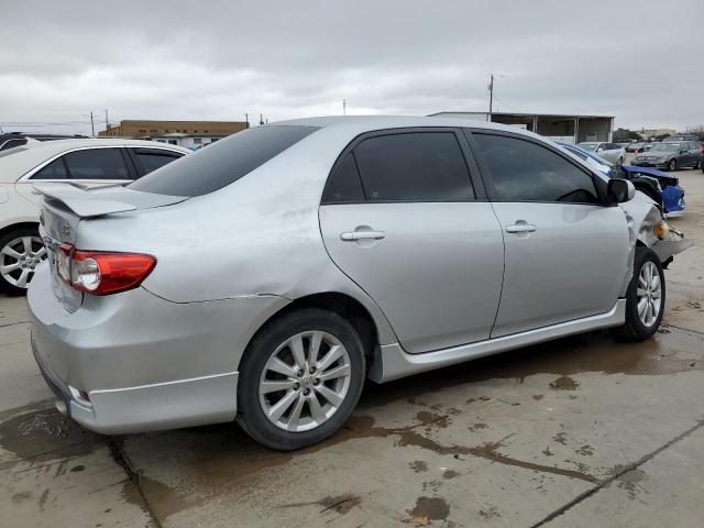 2T1BU4EE6BC595311 - 2011 TOYOTA COROLLA BASE SILVER photo 3