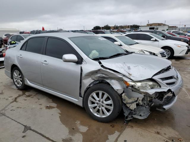 2T1BU4EE6BC595311 - 2011 TOYOTA COROLLA BASE SILVER photo 4