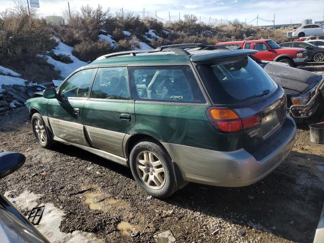 4S3BH6868Y7649643 - 2000 SUBARU LEGACY OUTBACK LIMITED GREEN photo 2