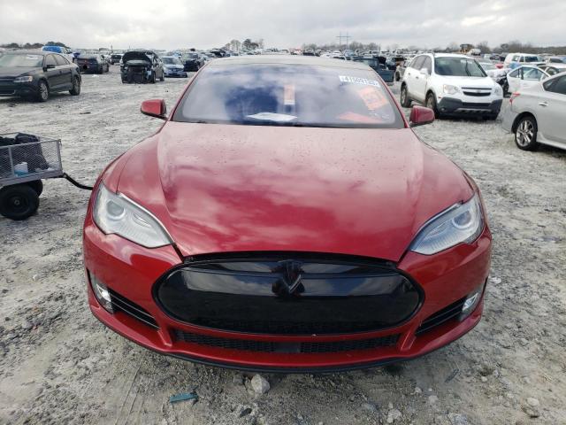 5YJSA1E42GF128050 - 2016 TESLA MODEL S Կարմիր լուսանկար 5