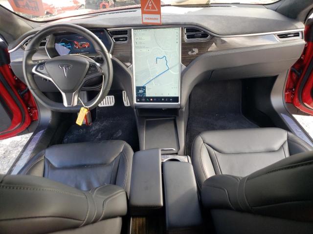 5YJSA1E42GF128050 - 2016 TESLA MODEL S Կարմիր լուսանկար 8