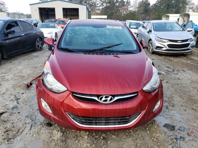 5NPDH4AE6DH438767 - 2013 HYUNDAI ELANTRA GLS RED photo 5