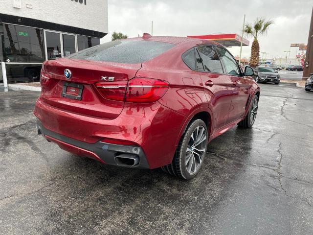 5UXKU6C53KLP60611 - 2019 BMW X6 XDRIVE50I RED photo 4