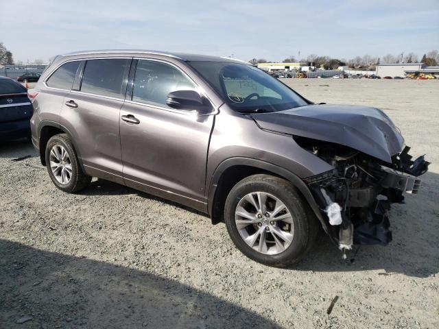 5TDJKRFH7ES054223 - 2014 TOYOTA HIGHLANDER XLE GRAY photo 4