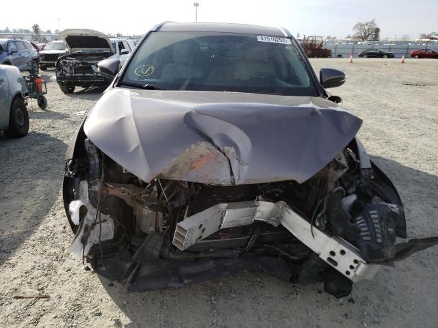 5TDJKRFH7ES054223 - 2014 TOYOTA HIGHLANDER XLE GRAY photo 5