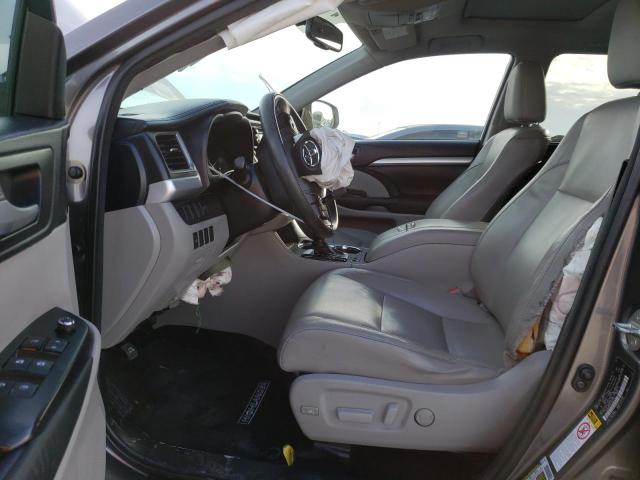 5TDJKRFH7ES054223 - 2014 TOYOTA HIGHLANDER XLE GRAY photo 7