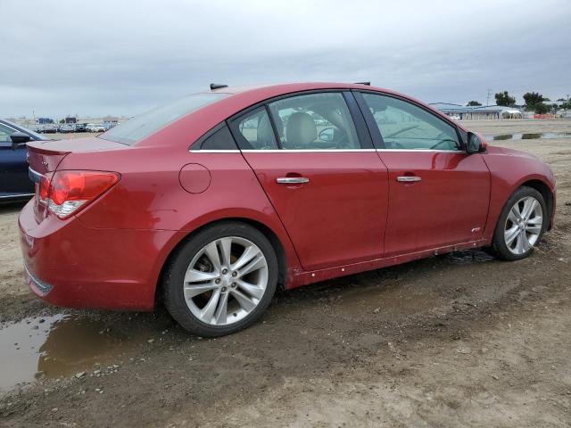 1G1PG5SB3D7157808 - 2013 CHEVROLET CRUZE LTZ RED photo 3