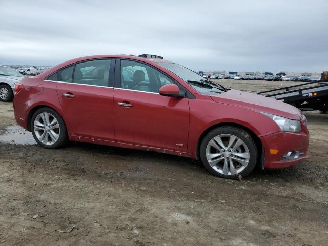 1G1PG5SB3D7157808 - 2013 CHEVROLET CRUZE LTZ RED photo 4