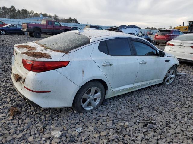 KNAGM4A73F5577703 - 2015 KIA OPTIMA LX WHITE photo 3