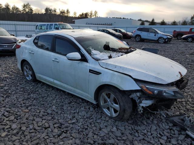 KNAGM4A73F5577703 - 2015 KIA OPTIMA LX WHITE photo 4