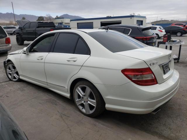 WDDGF5EB2AR108837 - 2010 MERCEDES-BENZ C 300 WHITE photo 2